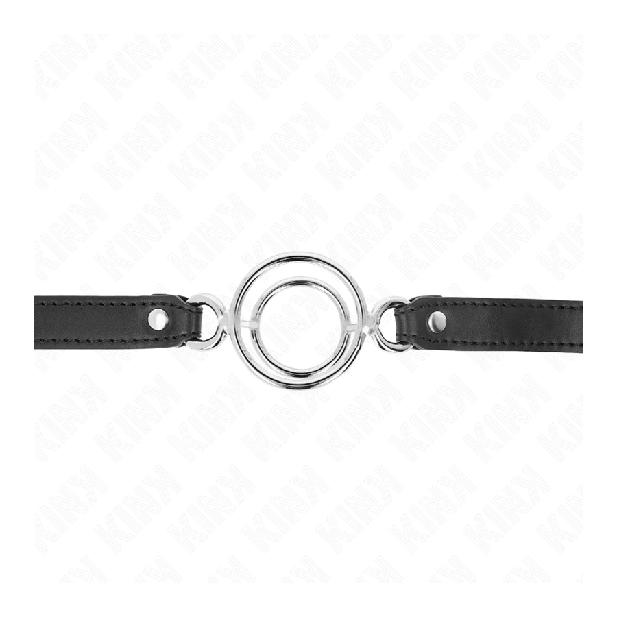 KINK - BAVAGLIO CON O-RING MULTIPLI 5 CM NERO 63 X 2,5 CM